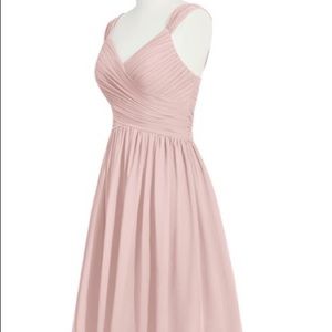 Dusty rose Azazie dress